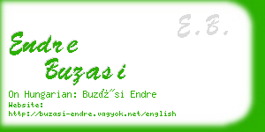 endre buzasi business card
